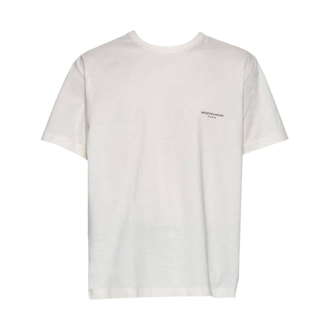 우영미 코튼 스퀘어 라벨 티셔츠 블랙 - 23FW | Wooyoungmi | KREAM