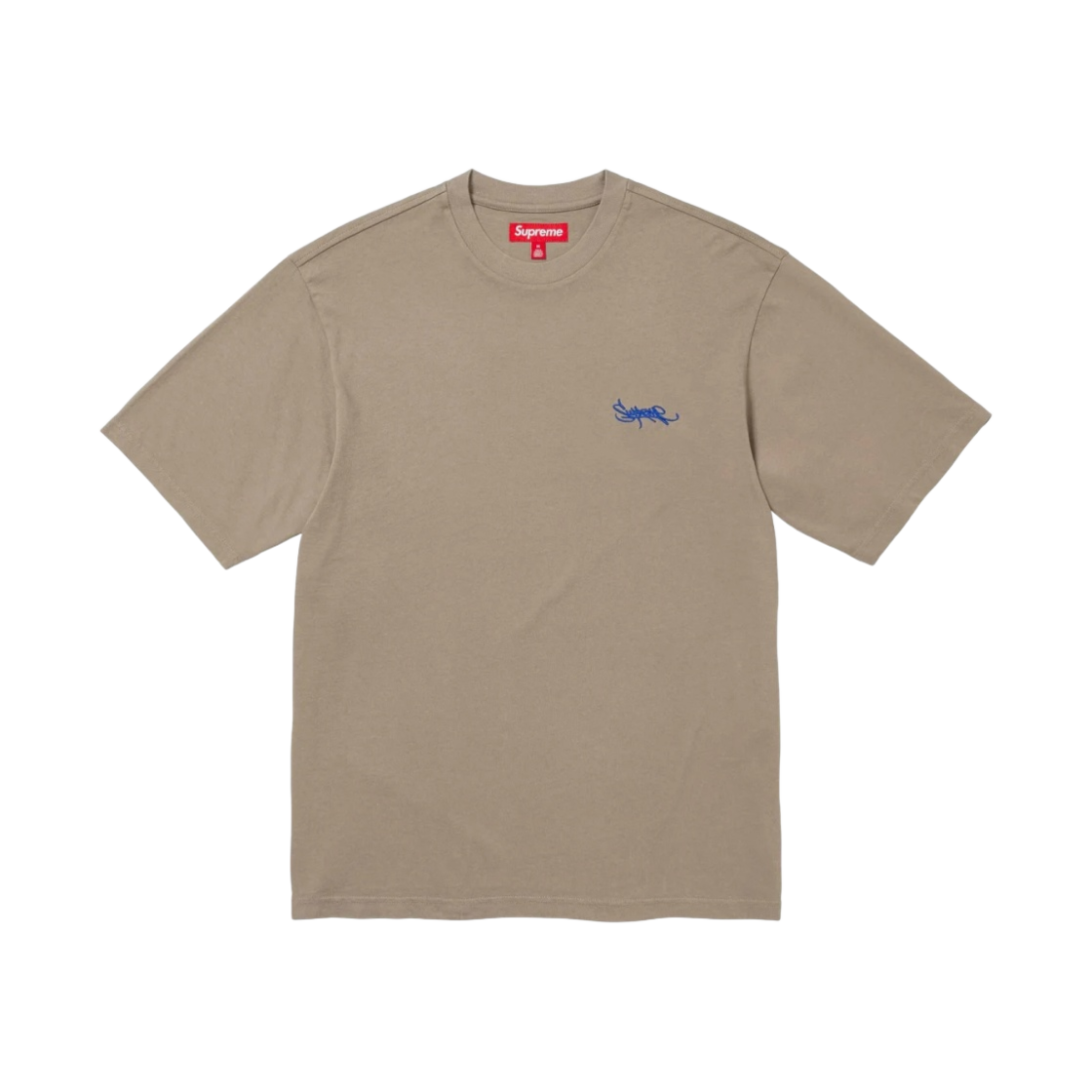 - Supreme Washed Tag S/S Top Dark Tan - 24SS