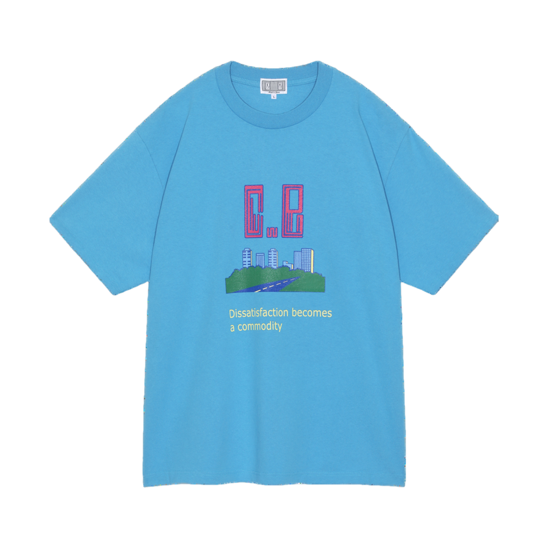 카브엠트 디스새티스팩션 티셔츠 블루 - 24SS(Cav Empt Dissatisfaction T-Shirt Blue - 24SS)