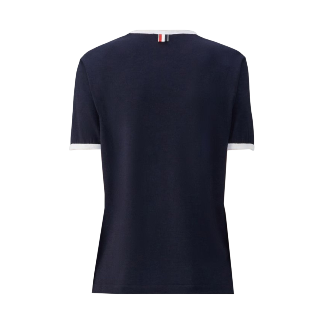 톰브라운 울 저지 링거 티셔츠 네이비(Thom Browne Wool Jersey Ringer T-Shirt Navy) - 2
