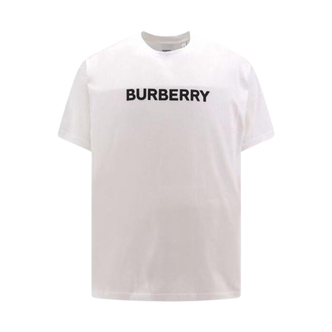 8084234 Burberry Logo Print Cotton T-Shirt White