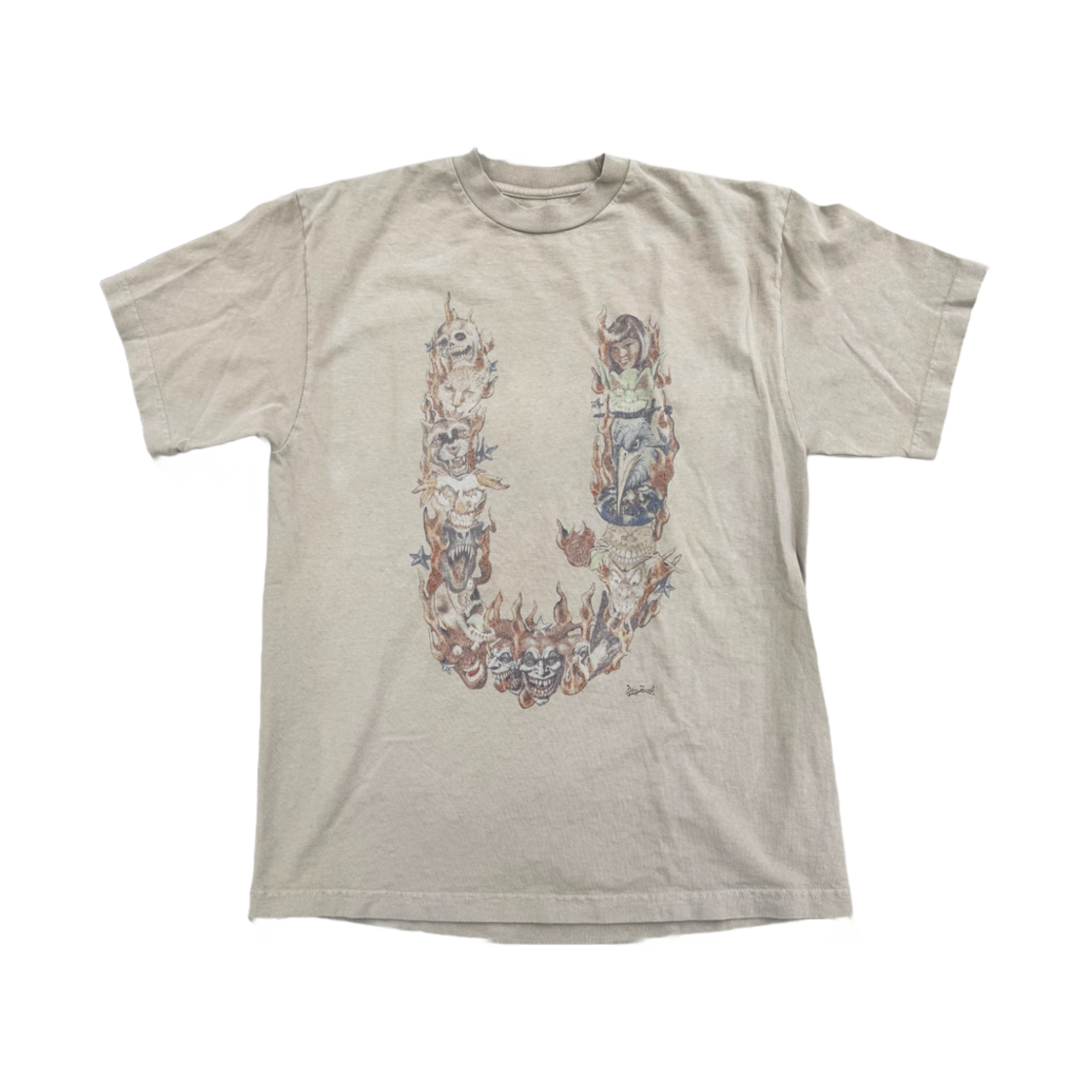 트래비스 스캇 유토피아 캑터스 잭 렐릭 티셔츠 화이트(Travis Scott Utopia Cactus Jack ReIic T-Shirt White)