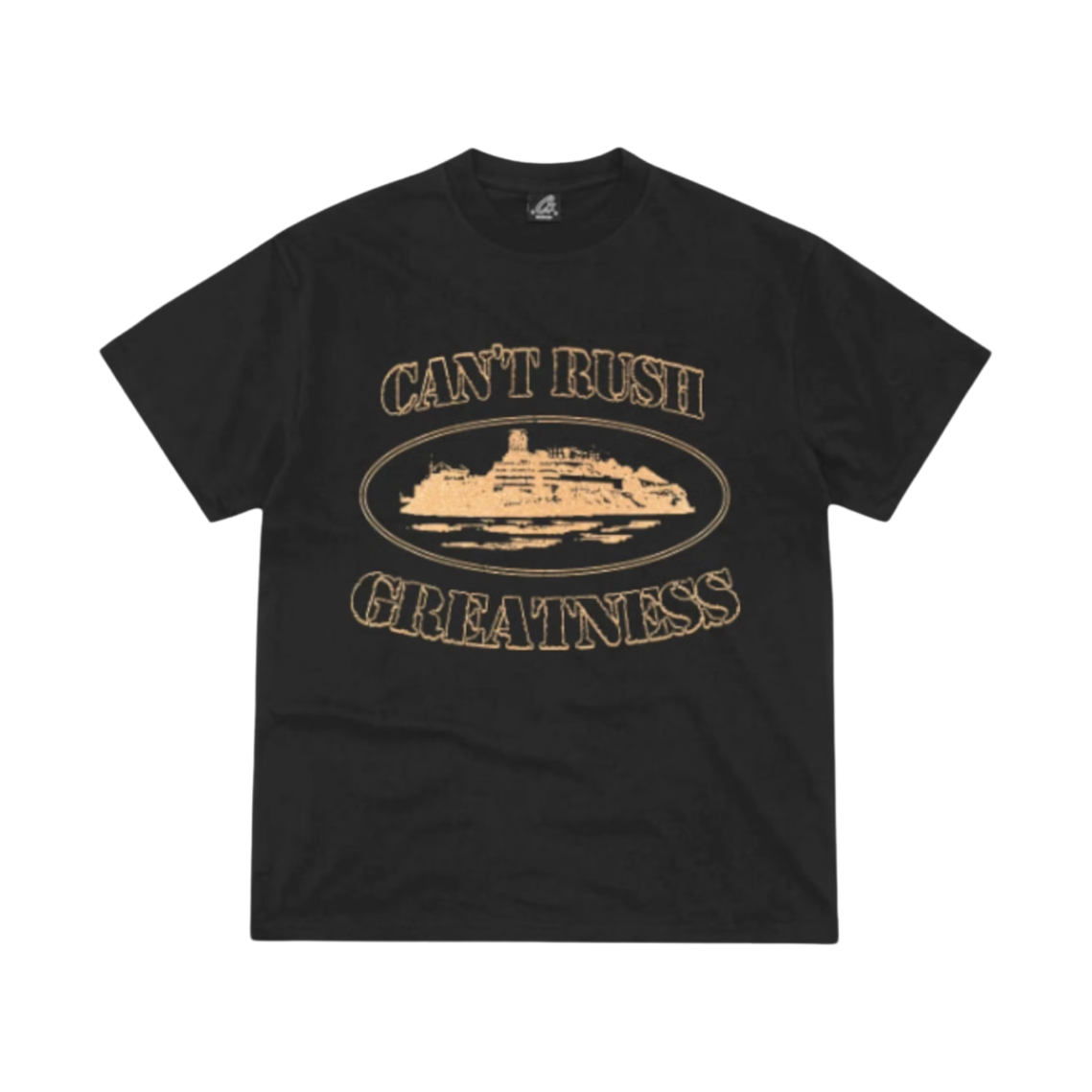 코르테이즈 x 센트럴 씨 캔 러쉬 그레이트니스 티셔츠 블랙(Corteiz x Central Cee Can't Rush Greatness T-Shirt Black)