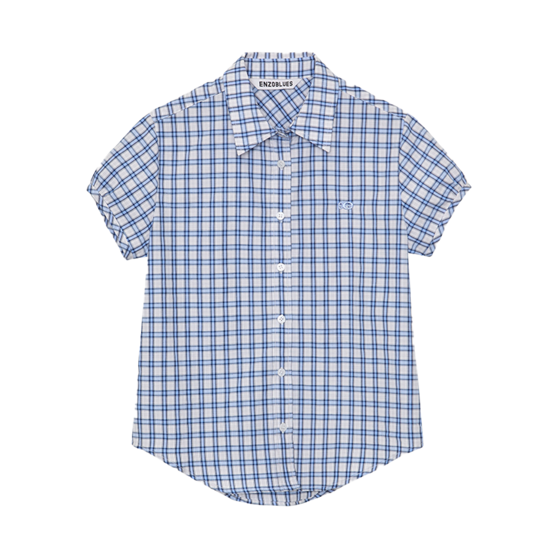 엔조블루스 체크 하프 슬리브 셔츠 스카이 | ENZO BLUES | KREAM 엔조블루스 체크 하프 슬리브 셔츠 스카이 | ENZO BLUES | KREAM