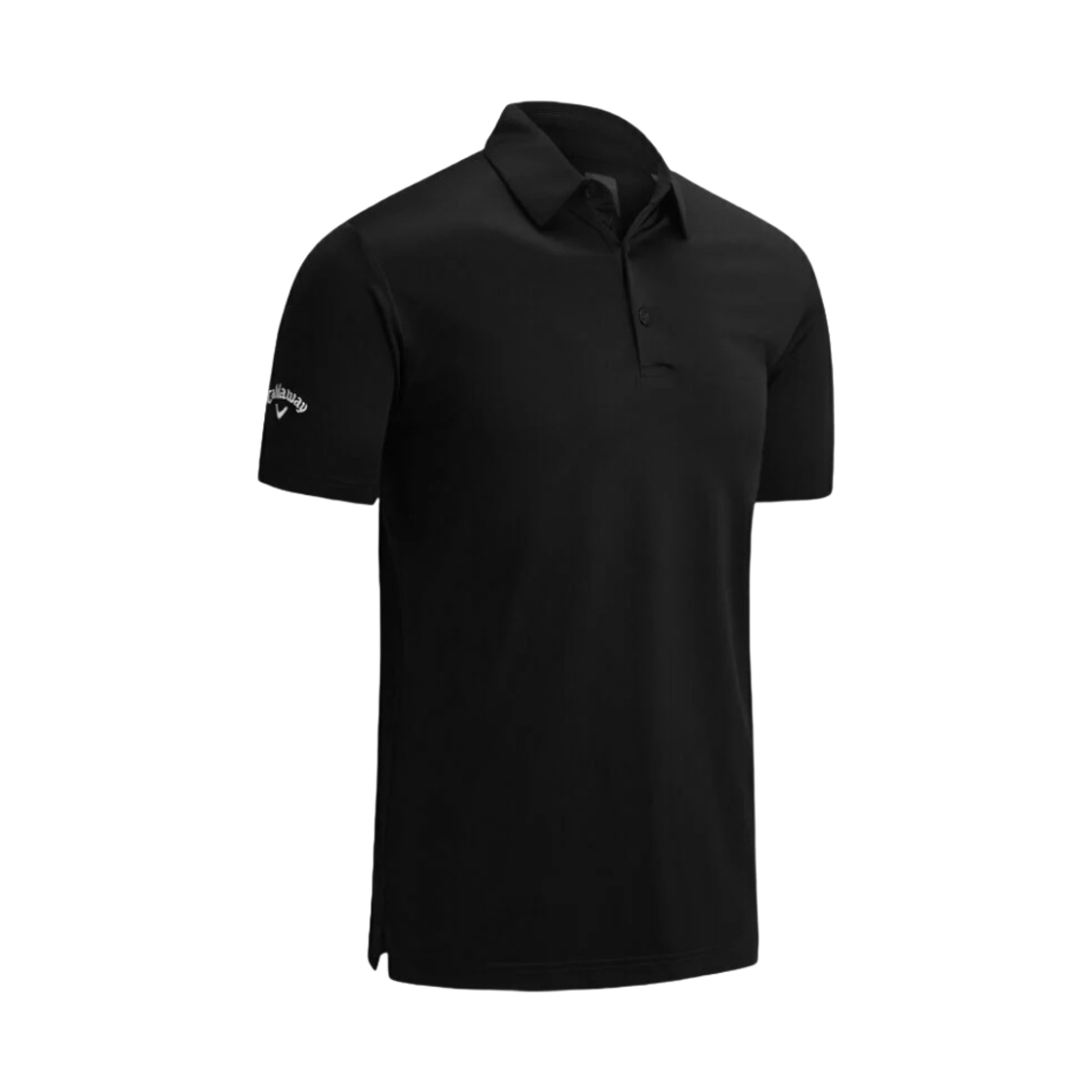 캘러웨이 스윙 테크 솔리드 폴로 셔츠 블랙(Callaway Swing Tech Solid Polo Shirt Black)