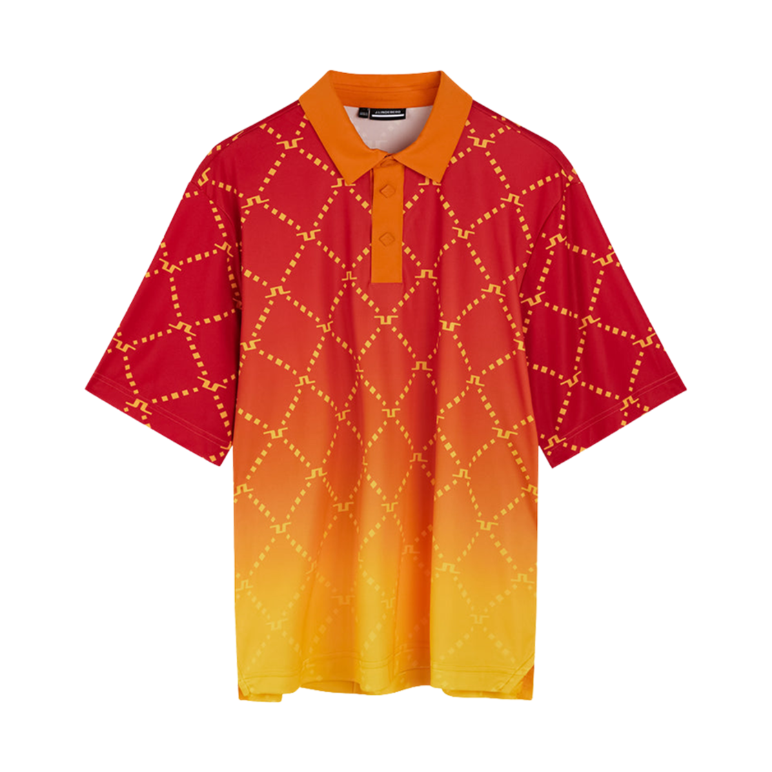 GMJT07559-I174 J.Lindeberg Sandy Polo Sunset Fade Logo