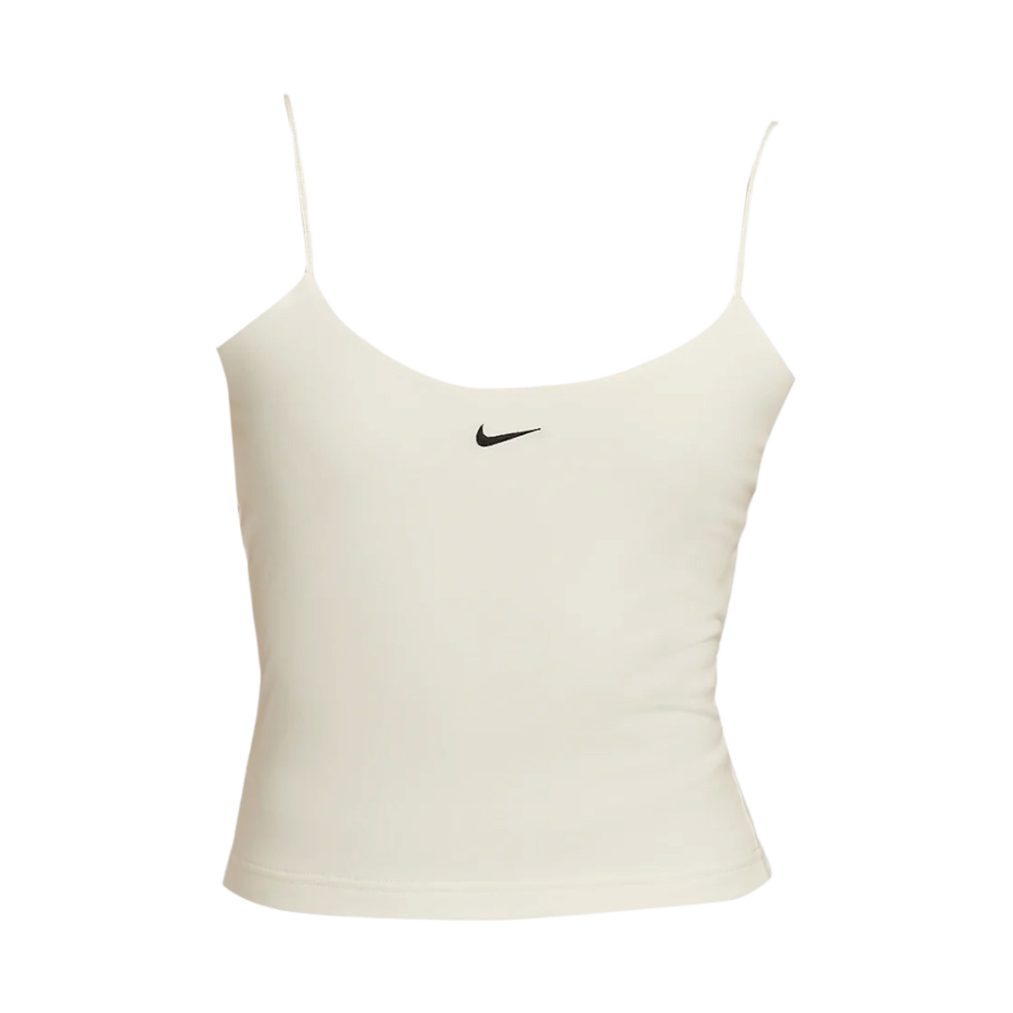 (W) 나이키 스포츠웨어 칠 니트 타이트 캐미 탱크 탑 세일 블랙 - 아시아((W) Nike Sportswear Chill Knit Tight Cami Tank Top Sail Black - Asia) - 1