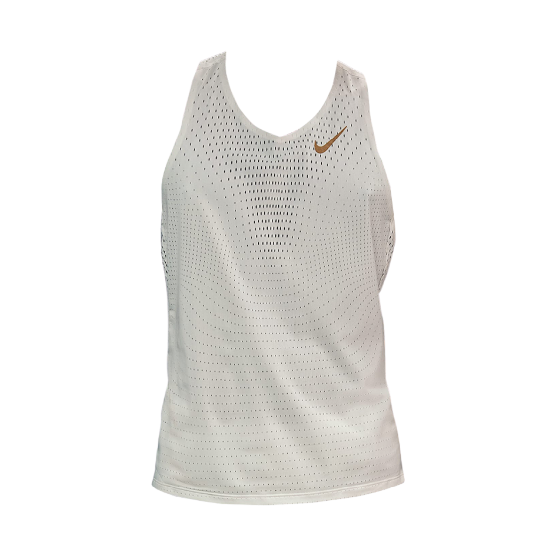 나이키 x 야콥 에어로스위프트 드라이핏 ADV 러닝 싱글렛 세일 메탈릭 골드(Nike x Jakob AeroSwift Dri-Fit ADV Running Singlet Sail Metallic Gold)