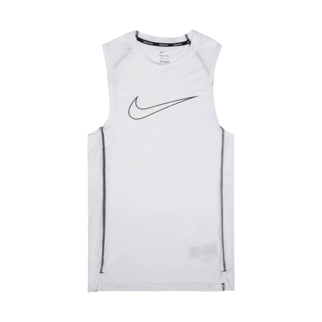 나이키 프로 드라이핏 타이트 핏 슬리브리스 탑 화이트 - 아시아