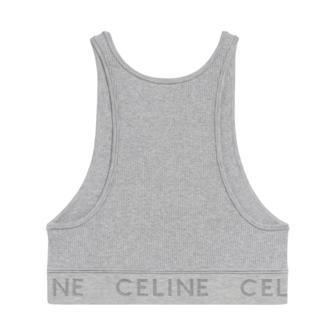 (W) 셀린느 애슬레틱 니트 스포츠 브라 라이트 그레이((W) Celine Sports Bra in Athletic Knit Light Grey) - 2