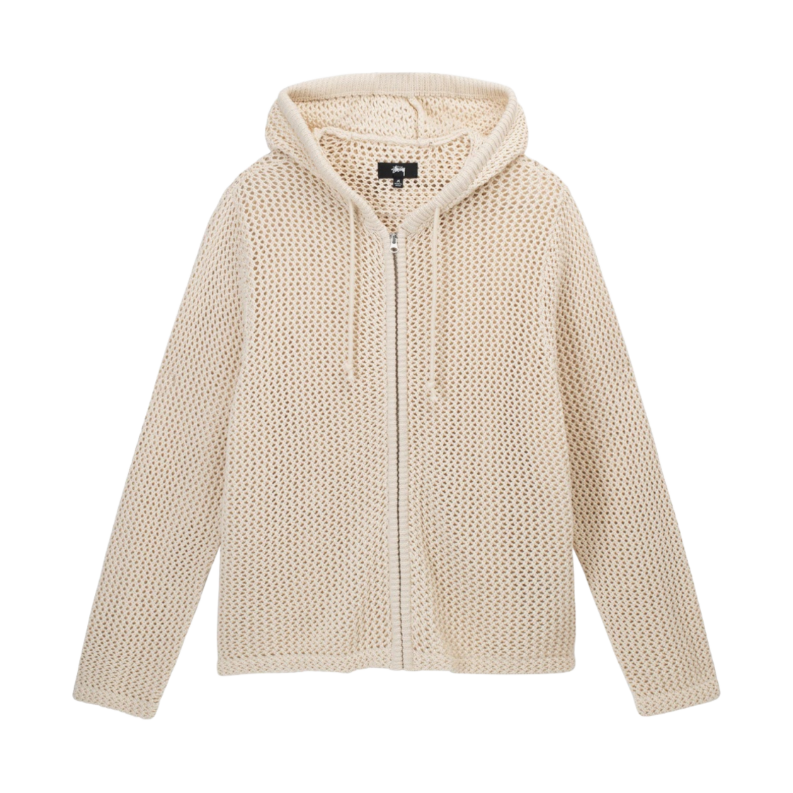 스투시 메쉬 후드 집업 내츄럴