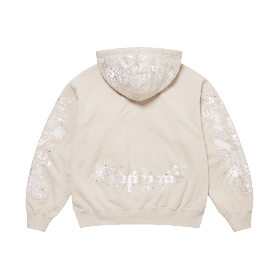 슈프림 아오이 집업 후드 스웨트셔츠 내츄럴 - 24SS(Supreme Aoi Zip Up Hooded Sweatshirt Natural - 24SS) - 3