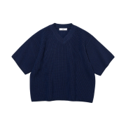 Millo Archive Stable Knit V-neck Deep Navy