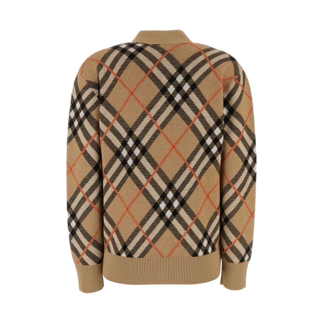 버버리 빈티지 체크 울 블랜드 가디건 베이지(Burberry Vintage Check Wool Blend Cardigan Beige) - 2