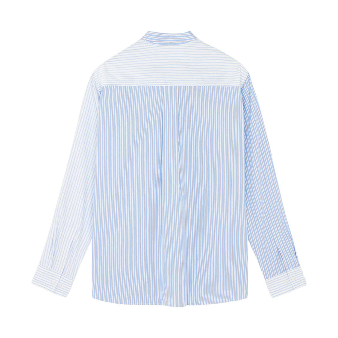 메종 키츠네 레귤러 셔츠 블루 컬러 블록 스트라이프(Maison Kitsune Regular Shirt Blue Color Block Stripes) - 1