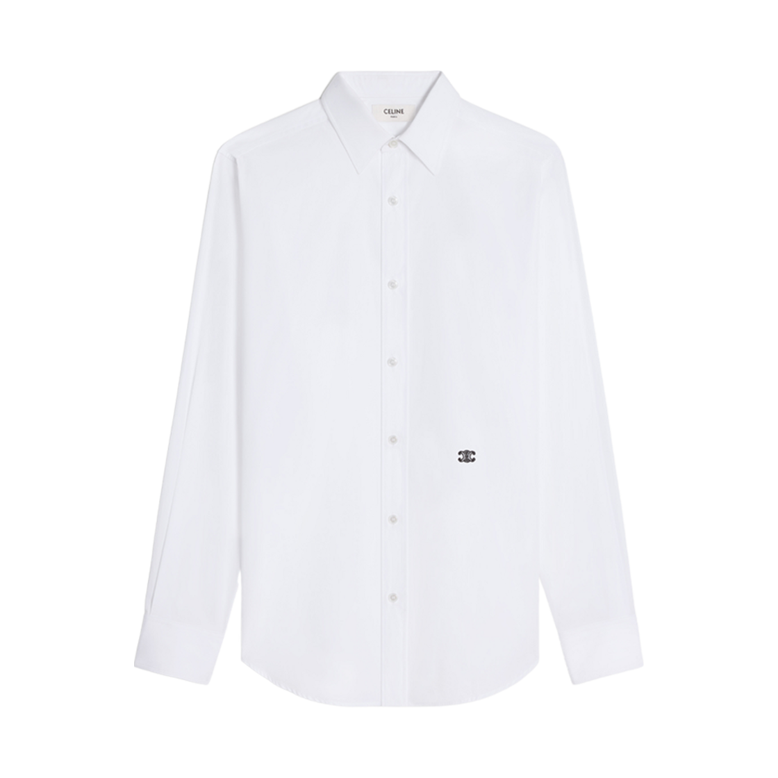 셀린느 루즈 셔츠 코튼 포플린 화이트(Celine Loose Shirt in Cotton Poplin White) - 1