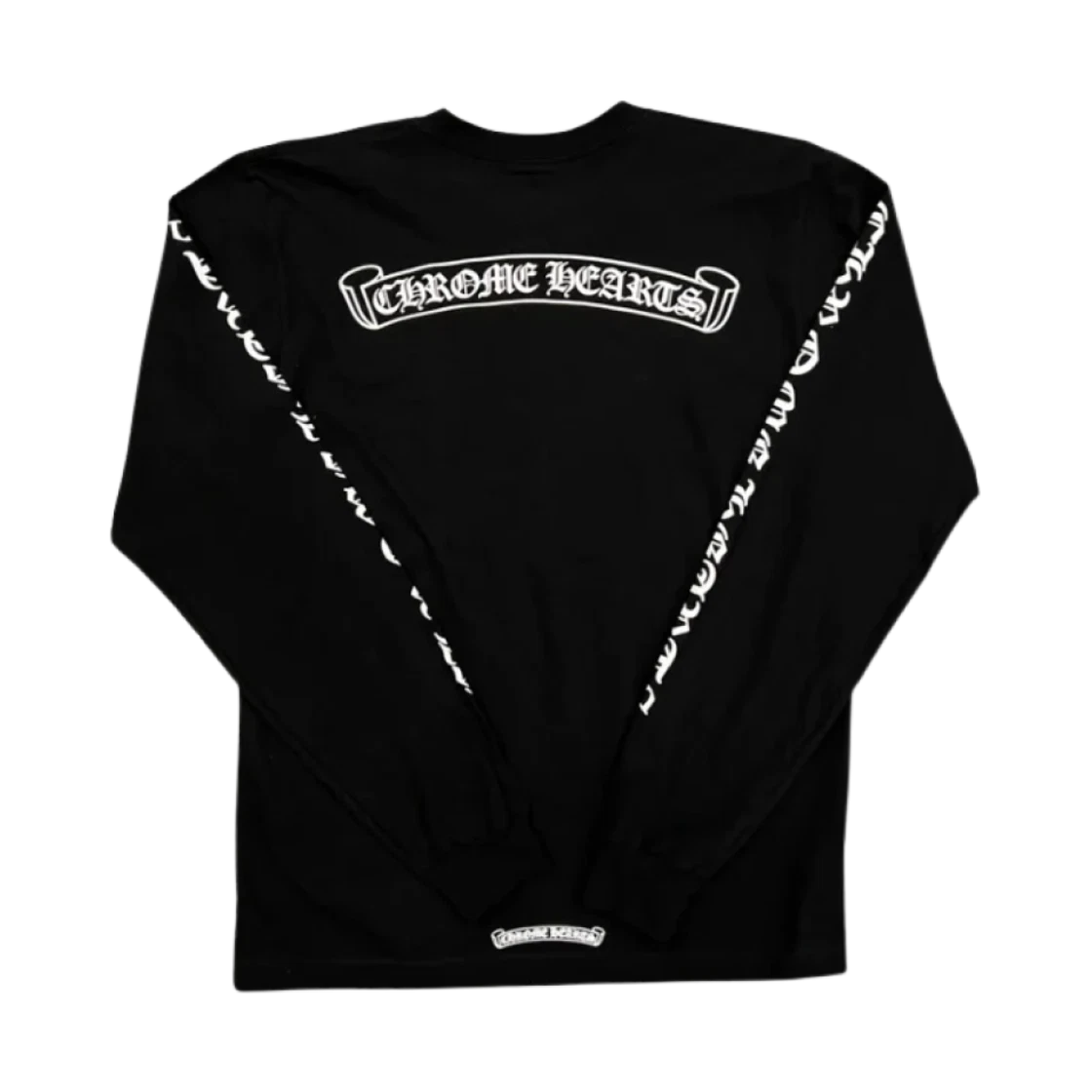 Chrome Hearts Chrome Hearts Scroll Logo LS T-Shirt Black · M