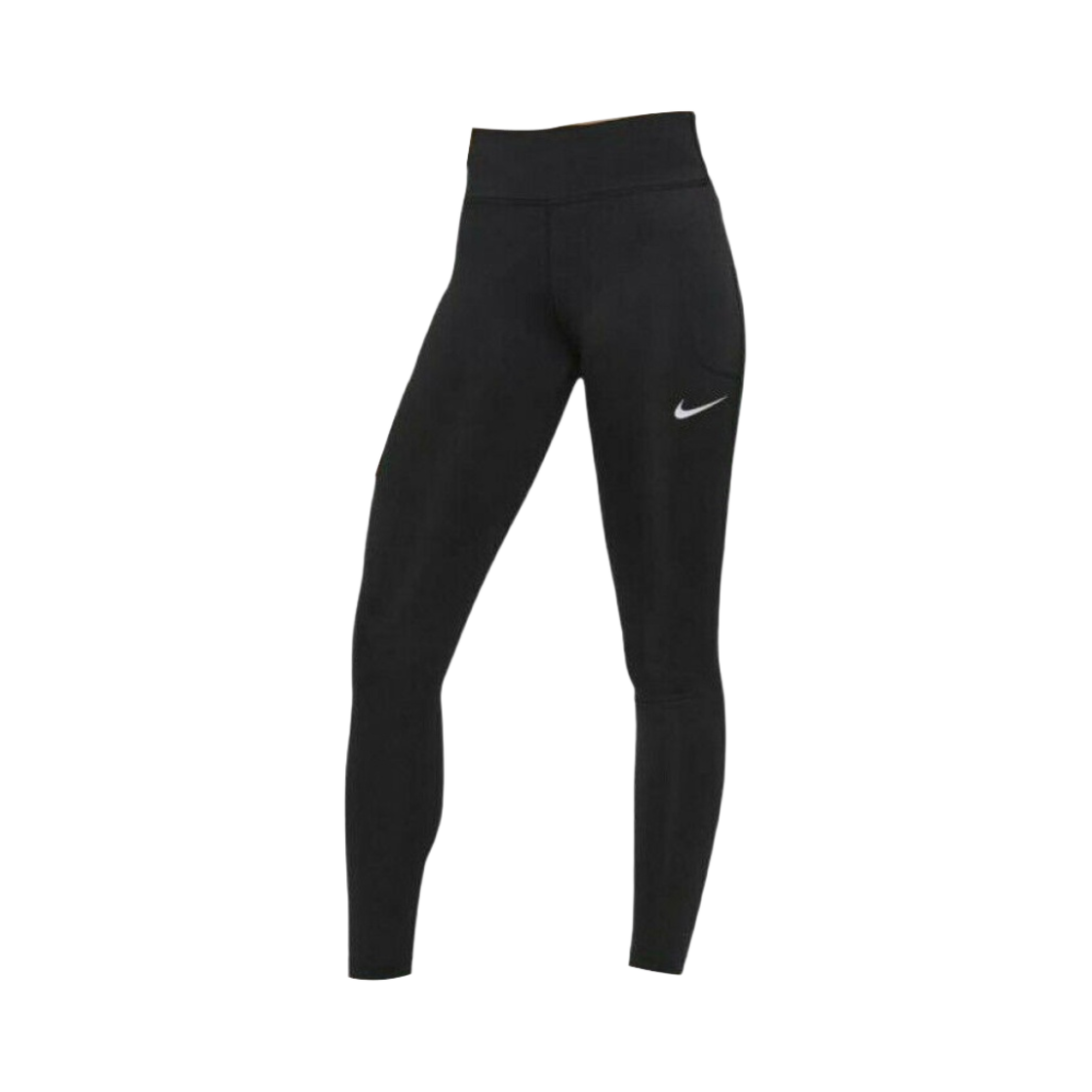 (W) 나이키 패스트 미드 라이즈 레깅스 블랙 - 아시아((W) Nike Fast Mid Rise Running Leggings Black - Asia) - 1
