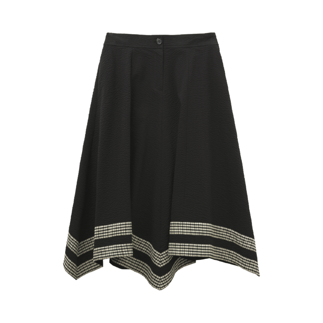 PV25SSK002NYF Peeves Peeves Seersucker Flared Maxi Skirt Navy