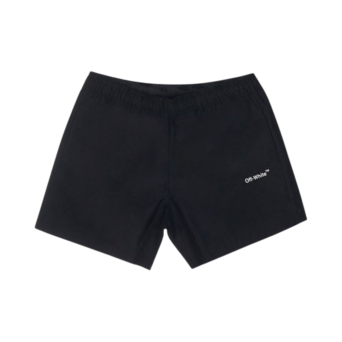 OMFA012C99FAB0021001 Off-White Single Arrow Swimshorts Black White