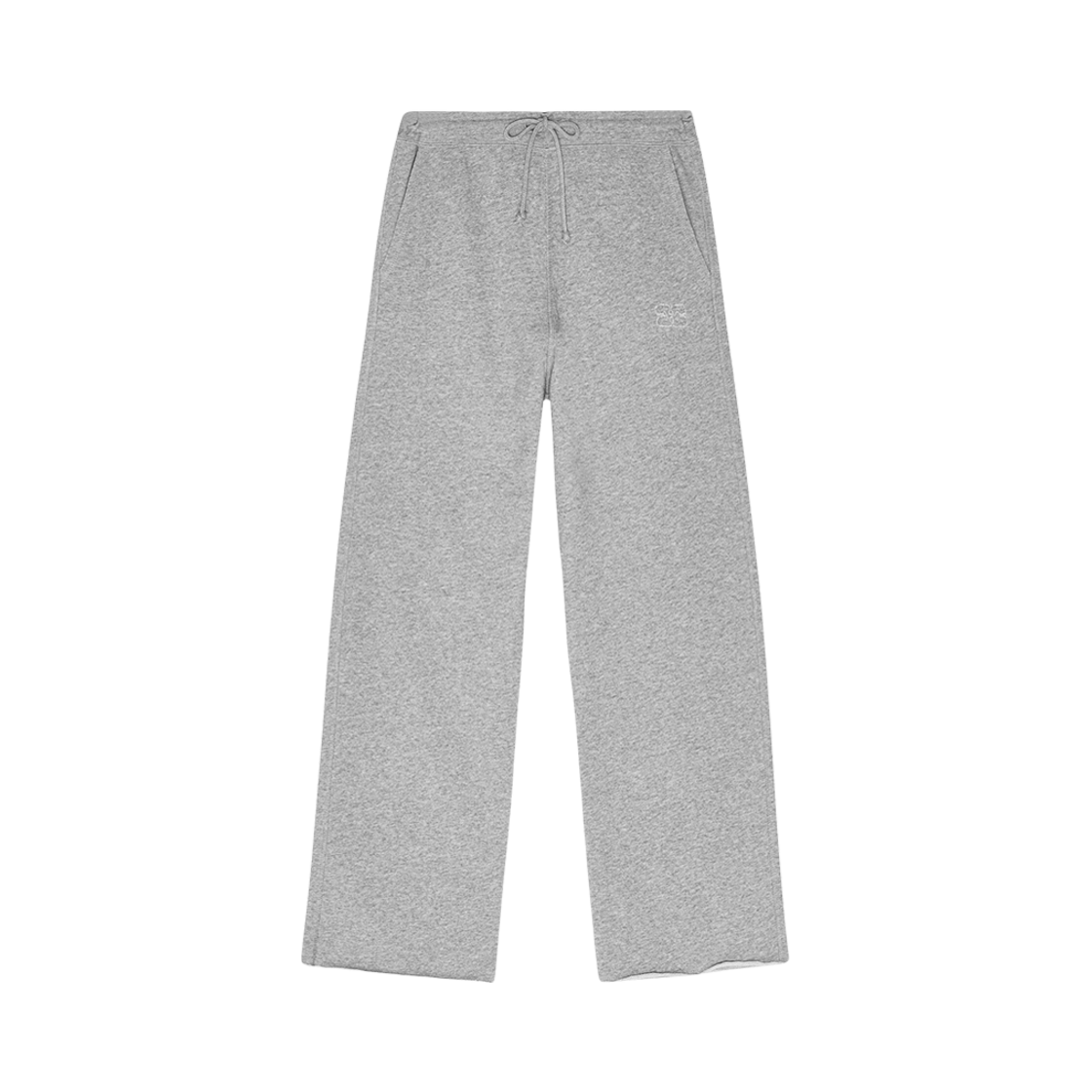 (W) 가니 이솔리 와이드 레그 팬츠 팔로마 멜란지((W) Ganni Isoli Wide Leg Pants Paloma Melange)