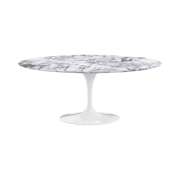 Knoll Saarinen Oval Dining Table Arabescato 183cm