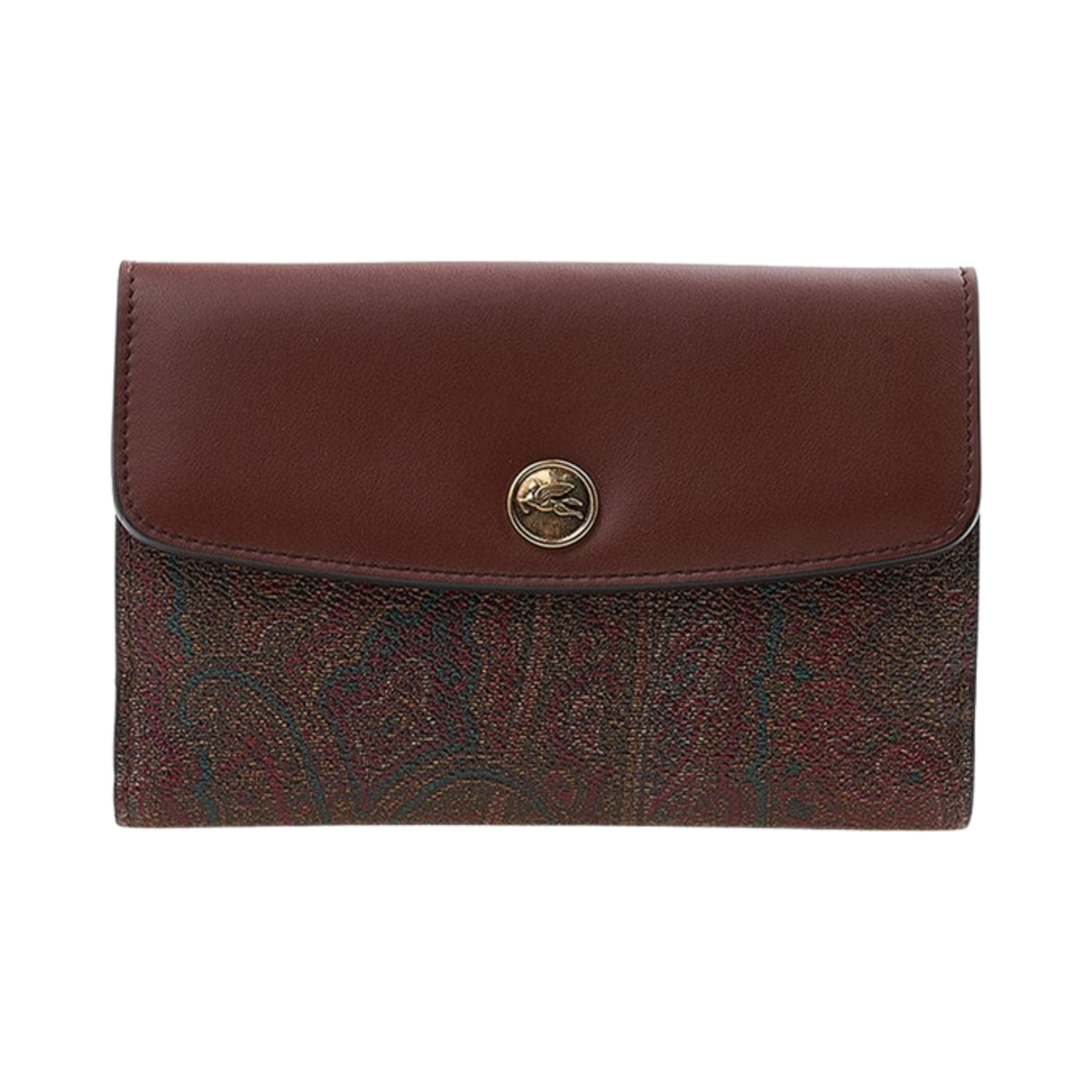 1P0408502100 Etro Paisley Wallet Brown