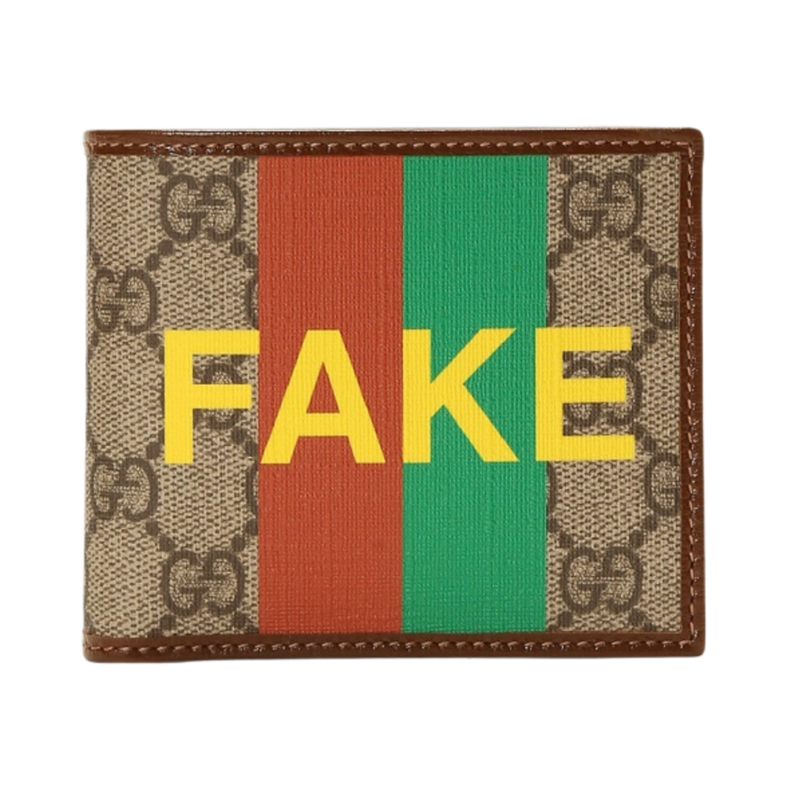 구찌 페이크 낫 반지갑 브라운(Gucci Fake Not Bi-Fold Wallet Brown) - 1
