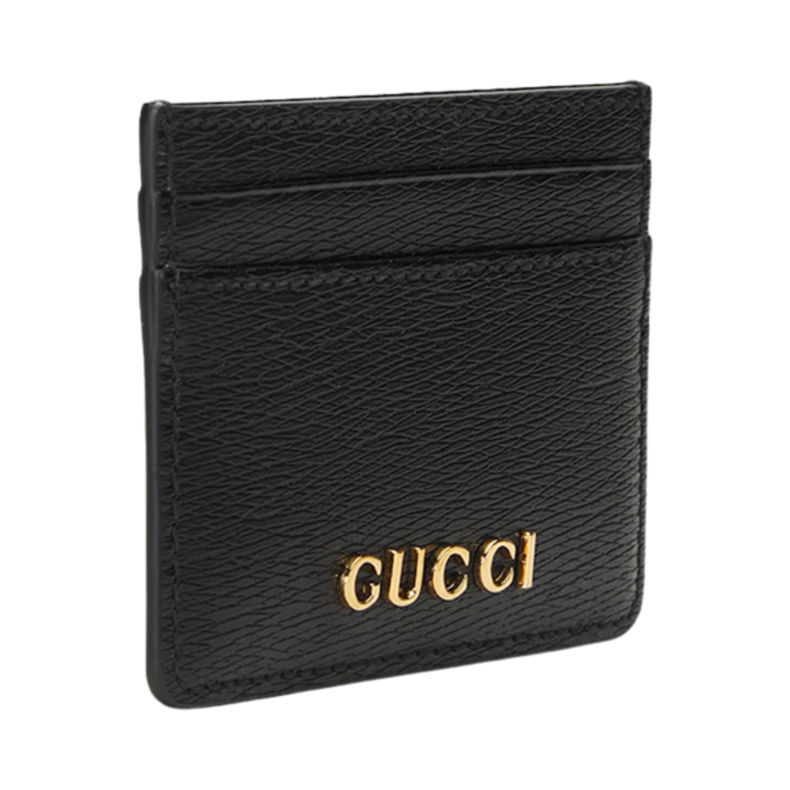 구찌 카드 케이스 구찌 스크립트 블랙 레더(Gucci Card Case with Gucci Script Black Leather) - 2