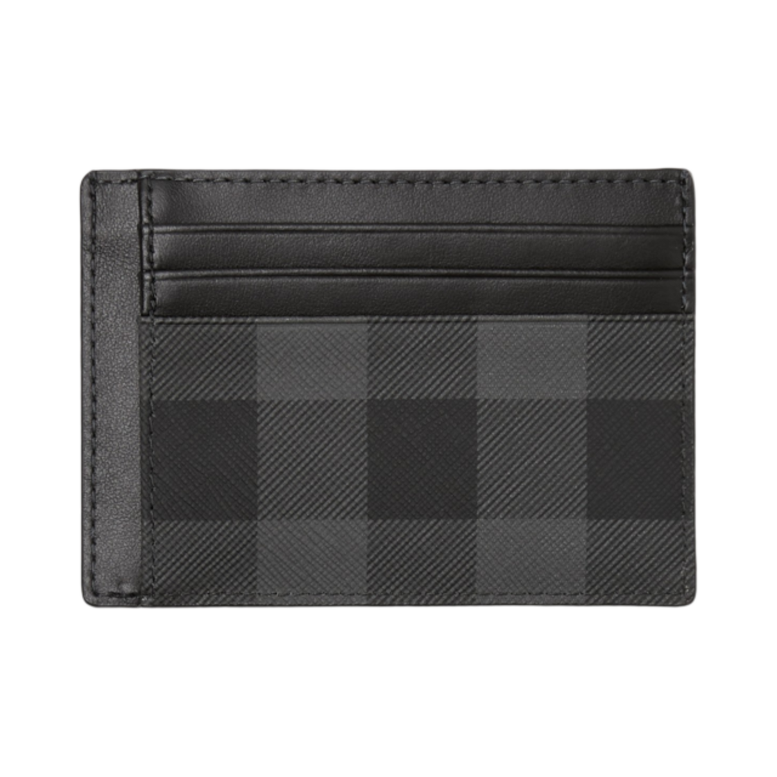 버버리 차콜 체크 머니 클립 카드 케이스 차콜(Burberry Charcoal Check Money Clip Card Case Charcoal) - 1