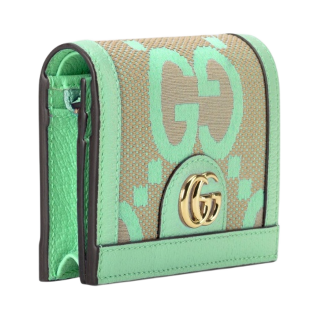 구찌 오피디아 점보 GG 카드 케이스 지갑 베이지 그린(Gucci Ophidia Jumbo GG Card Case Wallet Beige Green) - 2