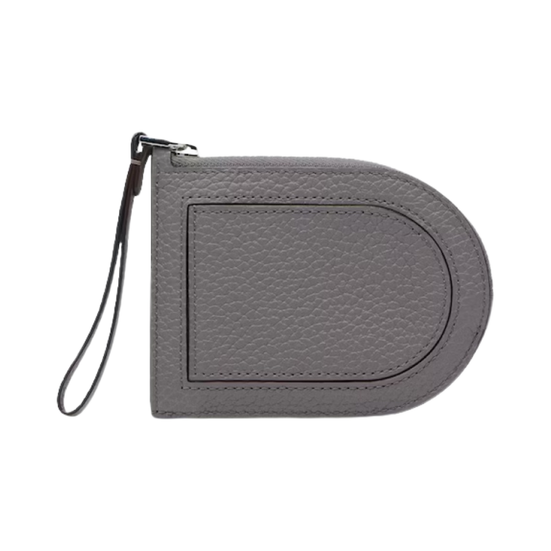 AB0612AQY0AZGPA Delvaux Pin D Card Holder Taurillon Soft Stone