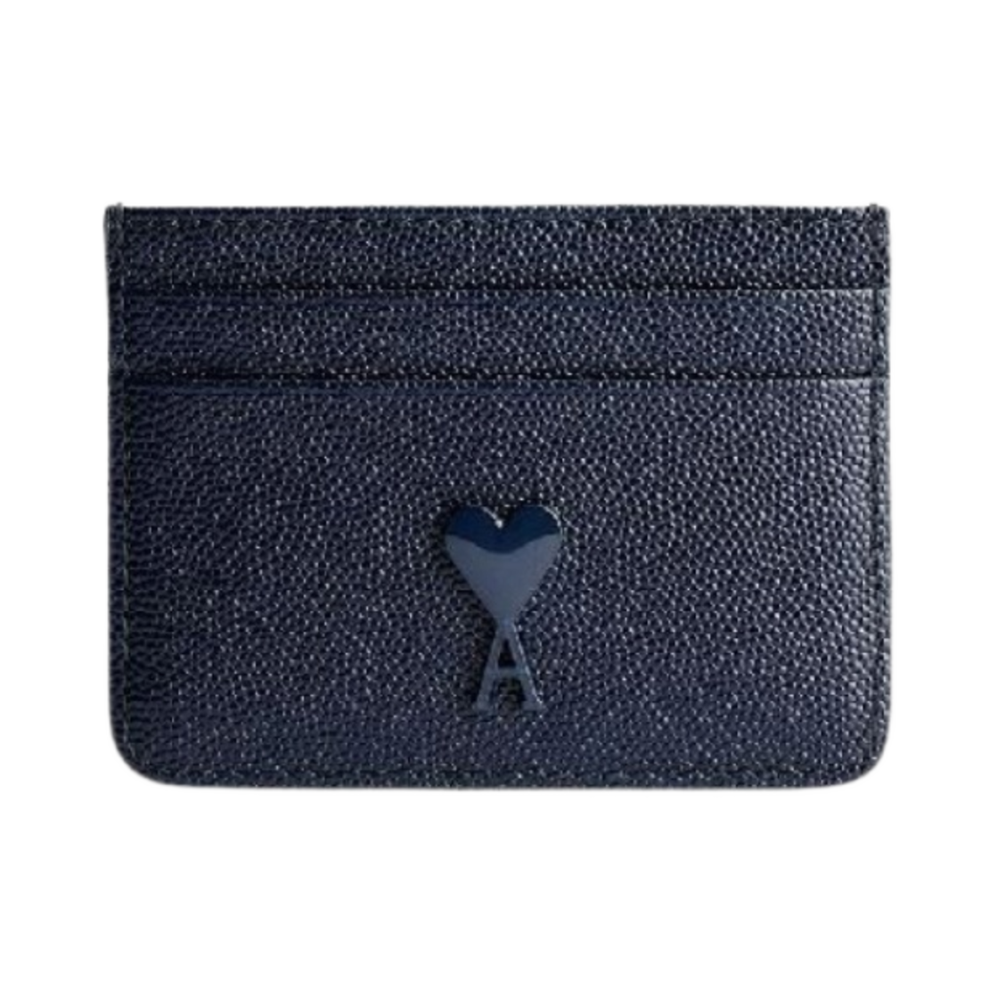아미 하트 로고 레더 카드 홀더 노틱 블루(AMI de Coeur Leather Card Holder Nautic Blue)