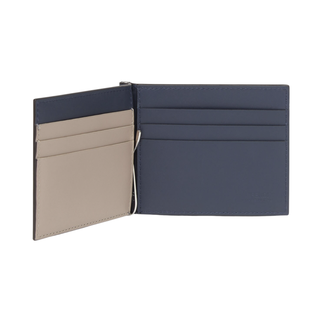 펜디 FF 머니 클립 카드 홀더 블루(Fendi FF Money Clip Card Holder Blue) - 2