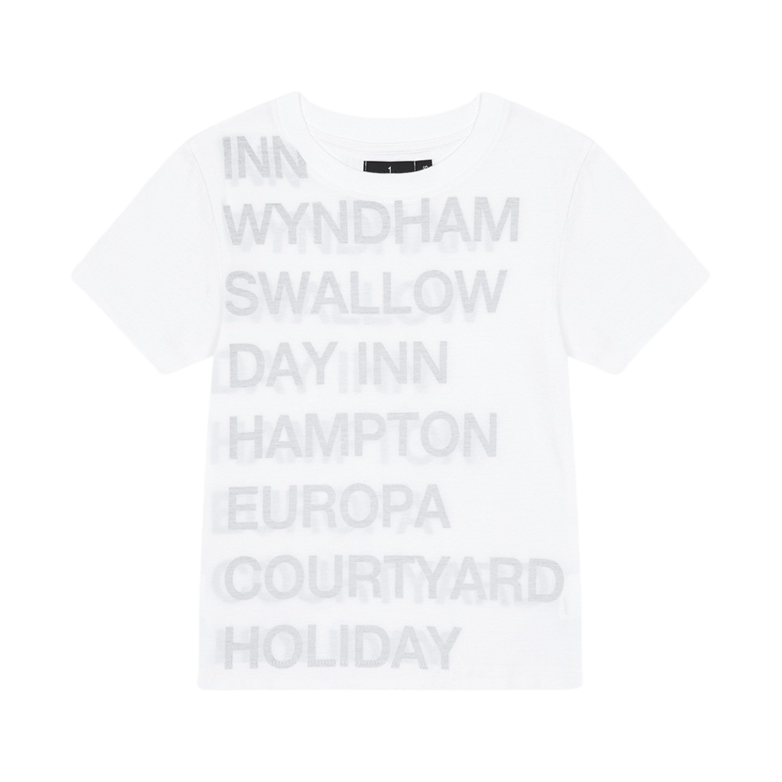 사파리스팟 우먼 1/2 하이웨이 인 티셔츠 화이트 블랙