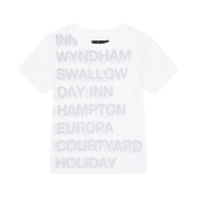 Safarispot Women 1/2 Highway Inn T-Shirt White Black