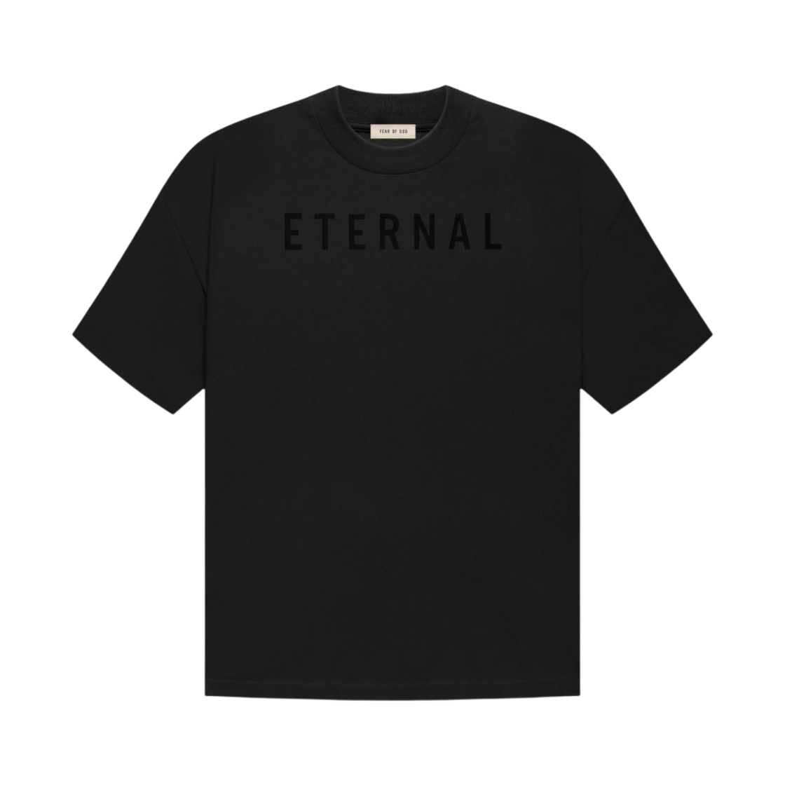 피어 오브 갓 코튼 숏슬리브 티셔츠 블랙(Fear of God Cotton Short Sleeve T-Shirt Black)