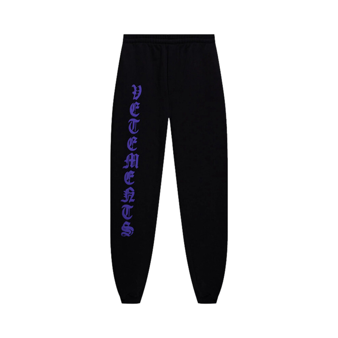 베트멍 아나키 로고 스웨트팬츠 블랙 퍼플(Vetements Anarchy Logo Sweatpants Black Purple)