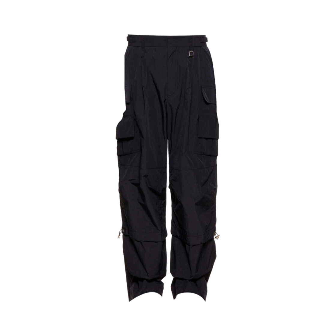 W233PT10990B Wooyoungmi Nylon Parachute Pants Black- 23FW