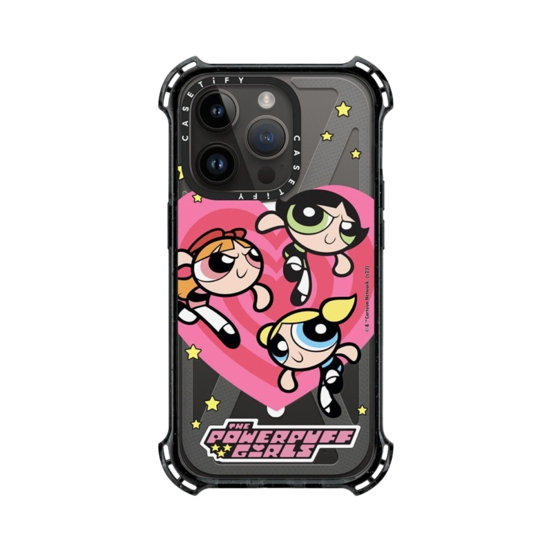 케이스티파이 x 파워퍼프걸 아이폰 하트 바운스 케이스 클리어 블랙(Casetify x The Powerpuff Girls iPhone Heart Bounce Case Clear Black) - 3