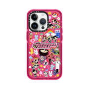 Casetify x The Powerpuff Girls iPhone Stickermania Impact Case Sheer Bubblegum