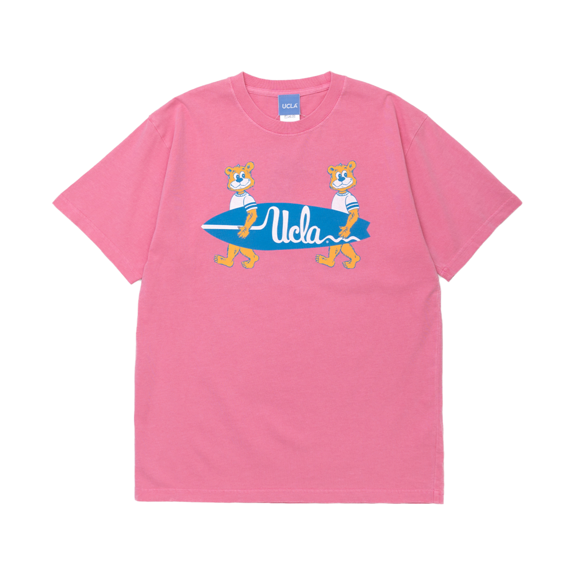 휴스턴 재팬 UCLA 피그먼트 PT 티셔츠 피그먼트 핑크 UCLA-0556PK(Houston Japan UCLA Pigment PT T-Shirt Pigment Pink UCLA-0556PK) - 1