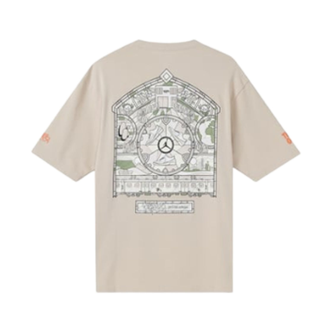 조던 x 셸프라이프 플라이트 티셔츠 라이트 카키 - 아시아(Jordan x Shelflife Flight T-Shirt Light Khaki - Asia) - 2