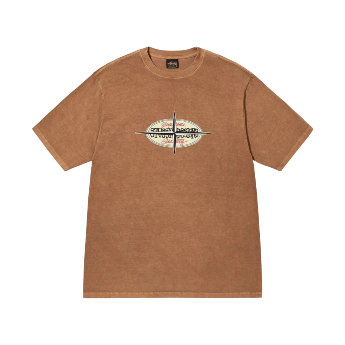 스투시 포인트 피그먼트 다이드 티셔츠 아몬드(Stussy Points Pigment Dyed T-Shirt Almond) - 1