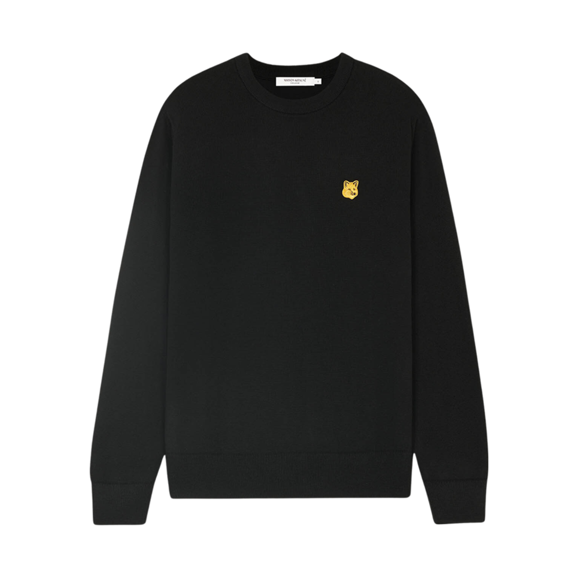 메종 키츠네 골든 폭스 패치 클래식 점퍼 블랙(Maison Kitsune Golden Fox Patch Classic Jumper Black) - 1