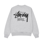 Stussy Stock Seoul Crew Ash Heather 2023
