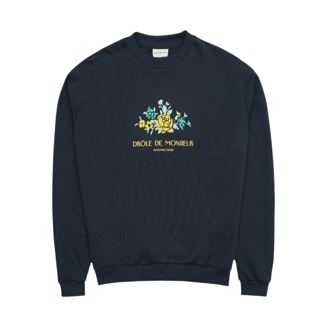 드롤 드 무슈 플레르 르 스웨트셔츠 네이비(Drole de Monsieur Fleur Le Sweatshirt Navy)