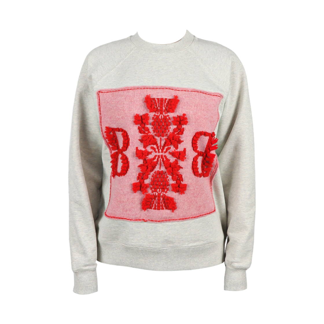 (W) 배리 로고 캐시미어 스웨트셔츠 멜란지((W) Barrie Logo Cashmere Sweatshirt Melange)