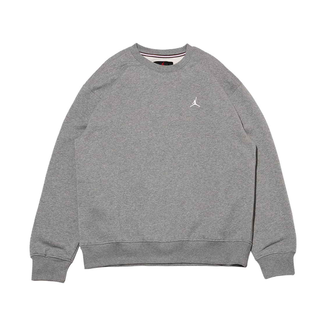 FV7293-091 Jordan Brooklyn Fleece Crewneck Sweatshirt Carbon Heather White - Asia