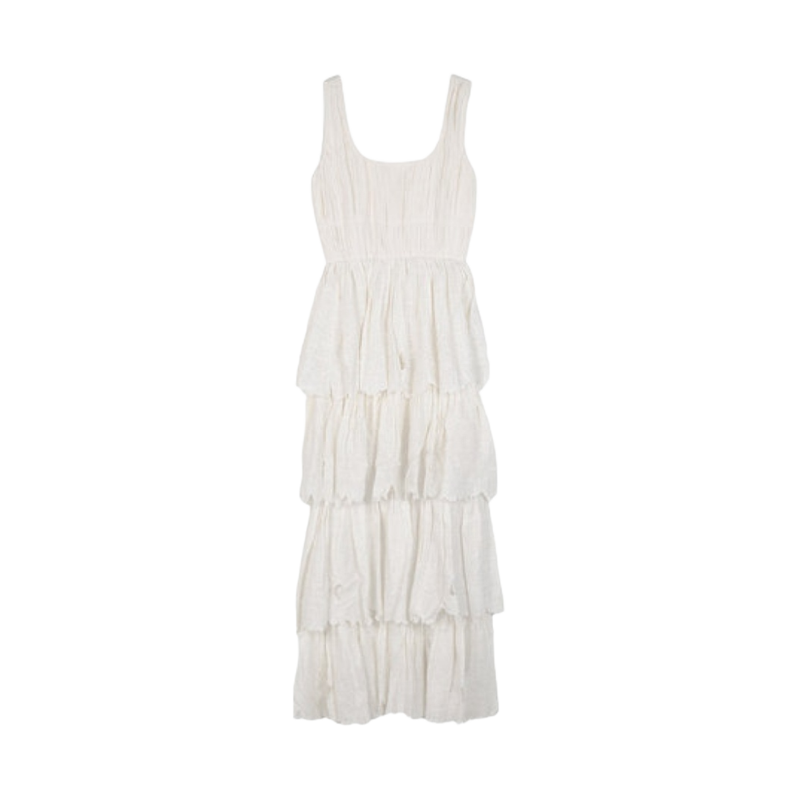 MAGNOLIA-IV (W) Tach Magnolia Maxi Embroidered Dress Ivory